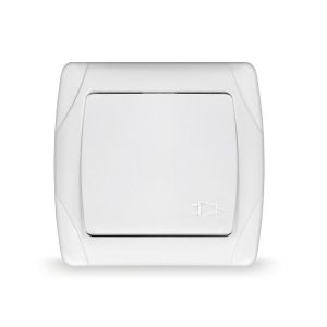 Розетка 1-м СП Маргарита 16А IP20 с заземл. с крышкой бел. UNIVersal М0029