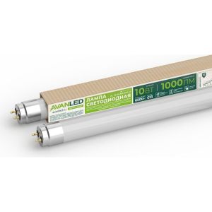 Лампа светодиодная AL Т8-10-865-600-М 10Вт 6500К G13 600мм AVANLED 11106652
