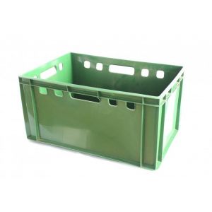 Ящик прямоугольный 600х400х300 сплошной (зеленый)