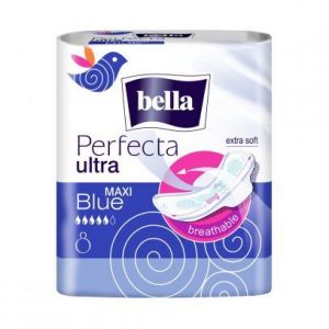 Женские гигиенические впит. прокладки Bella Perfecta ultra Maxi Blue 8 шт супертонкие
