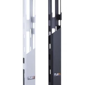 Органайзер кабельный вертикальный, 42U, для шкафов шириной 800мм серий TFR, TFL и TFE, Ш88хВ1870хГ61мм, металлический, с крышкой, с крепежом, цвет черный