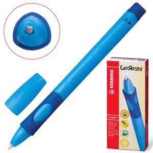 Ручка шариковая STABILO LeftRight для правшей, синяя 0,8мм