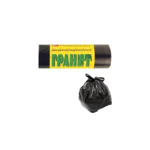 Мешок для мусора 30л(20шт) с ручкам пакет Гранит/0404/