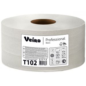 Туалетная бумага 1-слойная Veiro Professional Basic