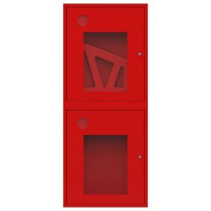 Шкаф пожарный ШПК-320 НОК (навесной, открытый, красный) универсальный)