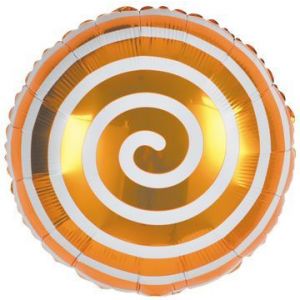 Шар-круг Спираль оранжевая