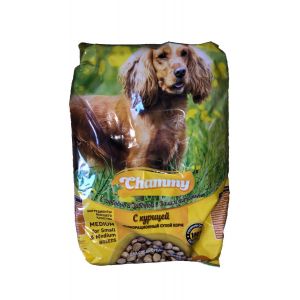 Корм полнорационный сухой для собак средних пород «Chammy» с курицей  2,5 кг в п/п