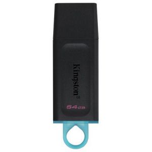 Память USB 3.2 KINGSTON DataTraveler Exodia, черный/бирюзовый, DTX/64GB