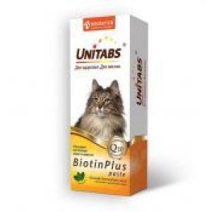 UNITABS Biotin Plus Q10 Витаминная паста для кошек с биотином 120мл