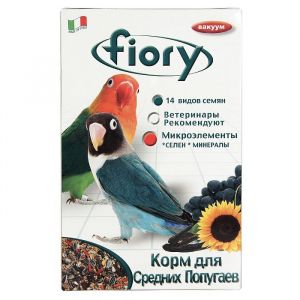 FIORY Parrochetti African Корм для средних попугаев 800гр