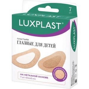 Пластырь Luxplast набор №7, глазной детский, 48x60 мм, неткан.