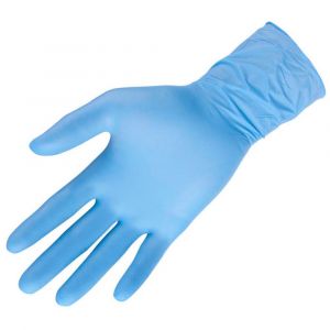 Перчатки нитриловые голубые М №50