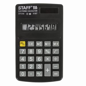 Калькулятор Staff  карманный 818  8 разр 102*62