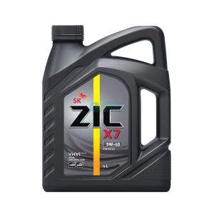 Масло моторное ZIC X7 5W40 4 литра синтетика