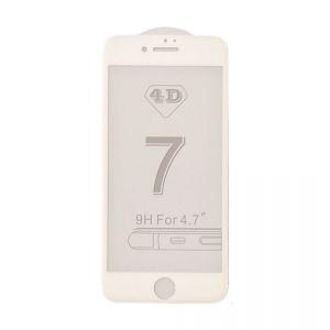 СТЕКЛО ЗАЩИТНОЕ iPhone 6 (4,7)3D WHITE без упаков.