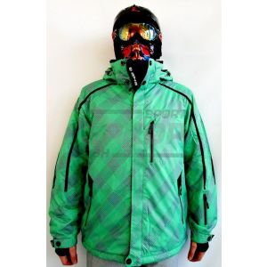 Куртка горнолыжная WHS муж клетка зелёная (х5)