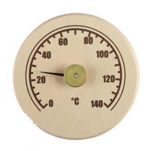 Термометр деревянный «Станция банная» открытая бытовая, от 0 до +140 С , 2545544