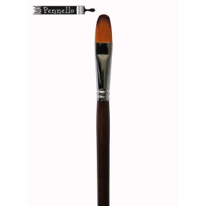 Кисть синтетика №14 овальная Pennello DELUXE длинная ручка