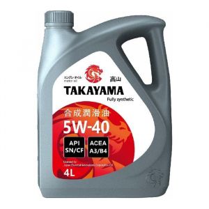 Масло моторное TAKAYAMA 5W-40 SN/CF 4л