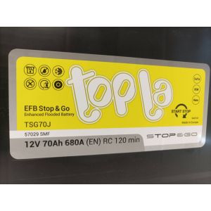 Аккумулятор TOPLA TOP+EFB Start&Go 70Ah, 680A о.п.