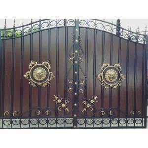Ворота кованые «Канада» металлические арочные