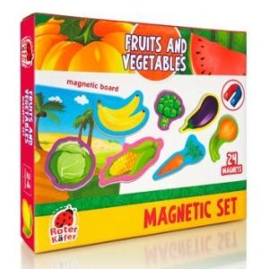 Магнитный набор с доской «Овощи и фрукты»