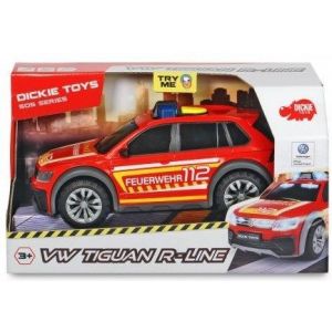 Пожарная машина VW Tiguan R-Line 25см свет звук Dickie Toys 3714016