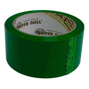 Скотч 48мм*66м 45мкм зеленый Nova Roll 204 /36