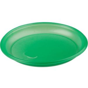 Тарелка пластиковая 170мм зеленая, 50/2300