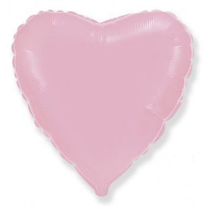 Сердце 82 см, розовый перламутр