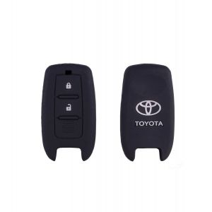 Чехол силиконовый для смарт-ключа Toyota VG, 3 кнопки, чёрный