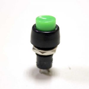 Кнопка с фиксацией круглая PBS-20A (DS-450) off-(on), 2 контакта, 1A, 250V (зелёный)