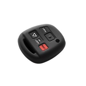 Чехол силиконовый к чип-ключу Toyota овальный, 3 кнопки, чёрный