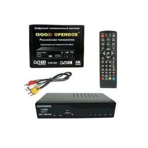 IP TV приставка DVB-T2/C Openbox DVB-009 Wi-Fi, дисплей, кнопки, металлический корпус