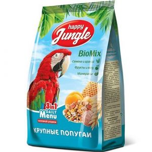 Happy Jungle Корм д/попугаев крупных 500гр