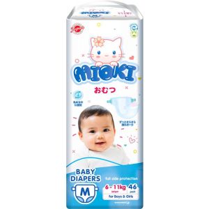 Подгузники детские MIOKI M 6-11 кг 46 шт