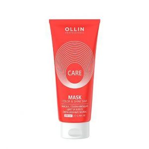 OLLIN care маска, сохраняющая цвет и блеск окрашенных волос 200мл/ color&shine save mask
