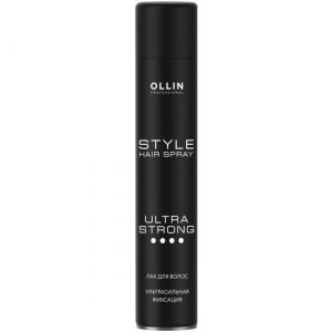 Лак для волос Ollin Professional Style ультрасильной фиксации, 500 мл