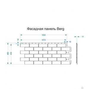 Фасадная панель Docke-R Berg (Дёке Берг) кирпичный 0,44м2