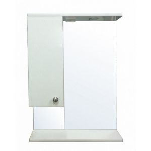 Loranto Моника Зеркало-шкаф 60 со светильником, левостороннее, 600х695х150