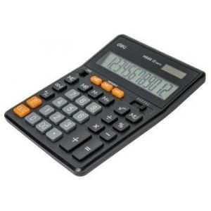 Калькулятор Deli EM888, 12 разр, настольный, черный 158x203х31мм