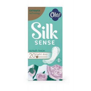 Ola! Прокладки стринг-мультиформ Silk Sense LIGHT Белый пион 20шт/50712