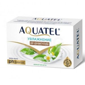ВЕСНА Крем-мыло «Aquatel» зеленый чай и матча, 90г /6232