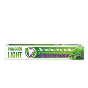 Зубная паста POMORIN  LIGHT Лечебные травы 100мл /29343