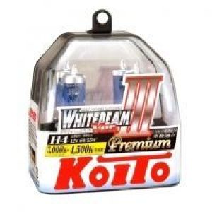 Лампа галогенная Koito Whitebeam III H4 P0744W 4500K 12V 60/55W (135/125W)