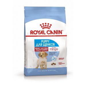 Royal Canin Medium Puppy, (Корм сухой для щенков средних размеров до 12 месяцев)