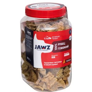 Лакомство «JAWZ» Рубец говяжий №17 Размер М 450 гр (Джавс/банка/на вес)