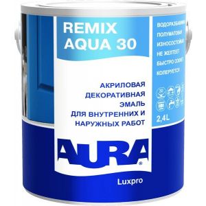 Эмаль «AURA Luxpro Remix Aqua 30» 2.4l