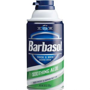 BARBASOL Крем-пена для бритья смягчающая с экстрактом алоэ Soothing Aloe Shaving Cream, 283г