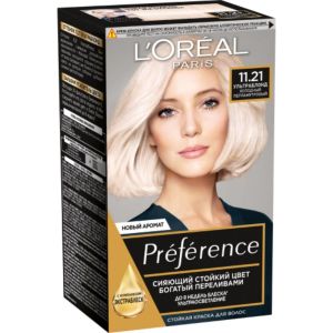 L'OREAL Preference 11.21 Ультраблонд холодный перламутровый, краска для волос 174мл